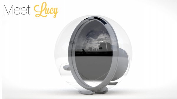 Lucy is a robot that bends sunlight into your Home