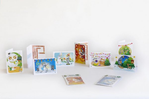 RoboCards -an electronic DIY smart-postcards for present and for creation, for kids and adults.