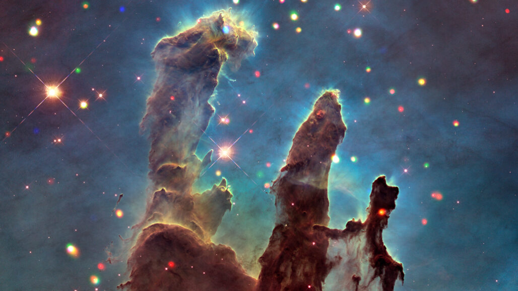 Audio versions of telescope images such as the Pillars of Creation (shown in this false-color composite image) make astronomy more accessible for people who are blind and visually impaired.